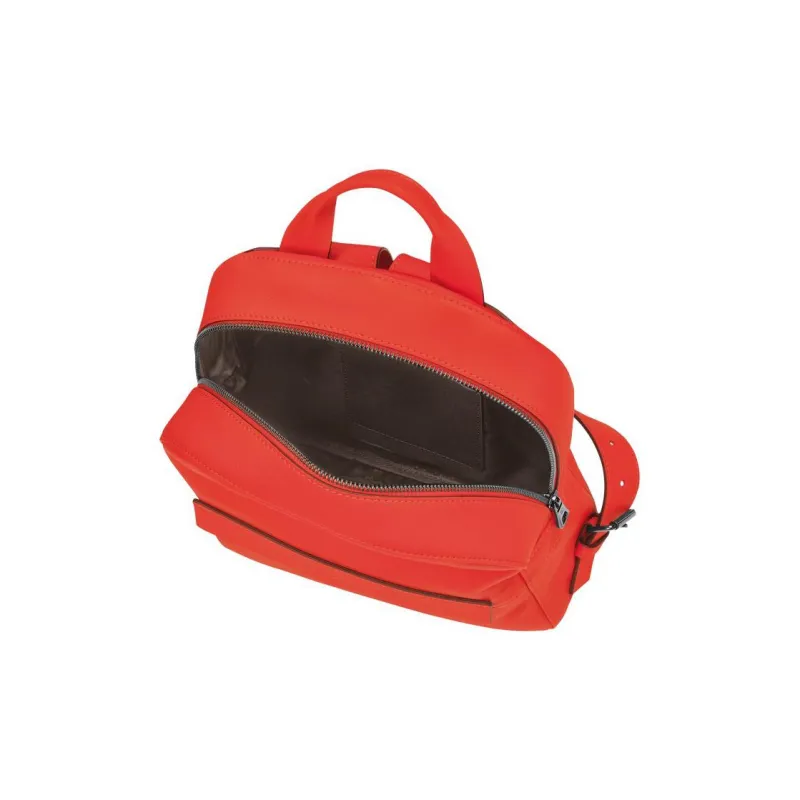 LONGCHAMP 3D Calfskin With Sheepskin Trim Backpack Women's Orange-3