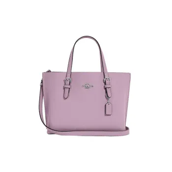 COACH Mollie Cow Leather Tote Bag Shopping Bag Handbag Shoulder Bag Crossbody Bag Medium Size Women's Purple Lilac