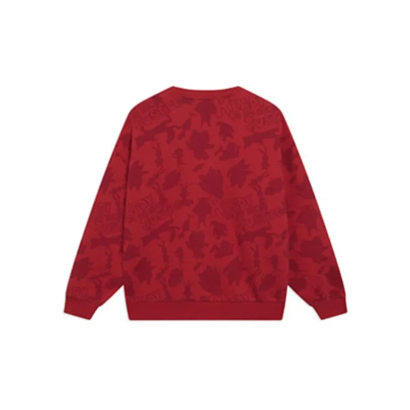 LiNing x Disney Sweatshirt Unisex Agate Red All Over Print-1