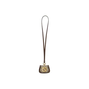 GUCCI Blondie Canvas With Leather AirPods Protective Case Necklace Pouch Earphone Case Women's Ebony