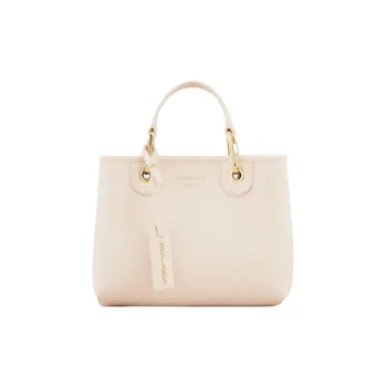 EMPORIO ARMANI Polyurethane Shoulder Bag, Crossbody Bag, Handbag Medium Size Women's Beige