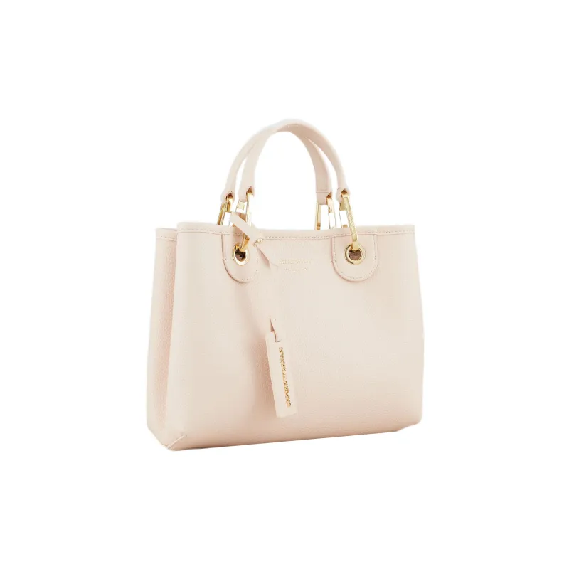 EMPORIO ARMANI Polyurethane Shoulder Bag, Crossbody Bag, Handbag Medium Size Women's Beige-1