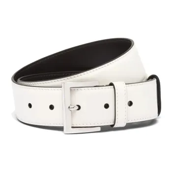 PRADA Triangle Logo Pin Buckle Women's Width 3.5cm