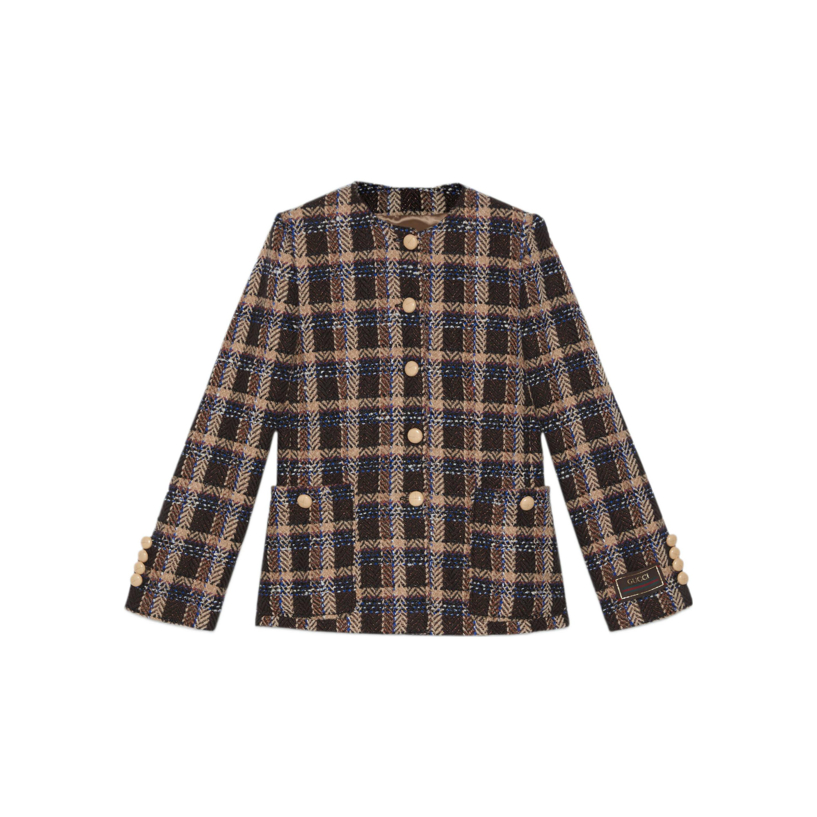 GUCCI Tartan-check Tweed Jacket - Cheap Rcj Jordan Outlet