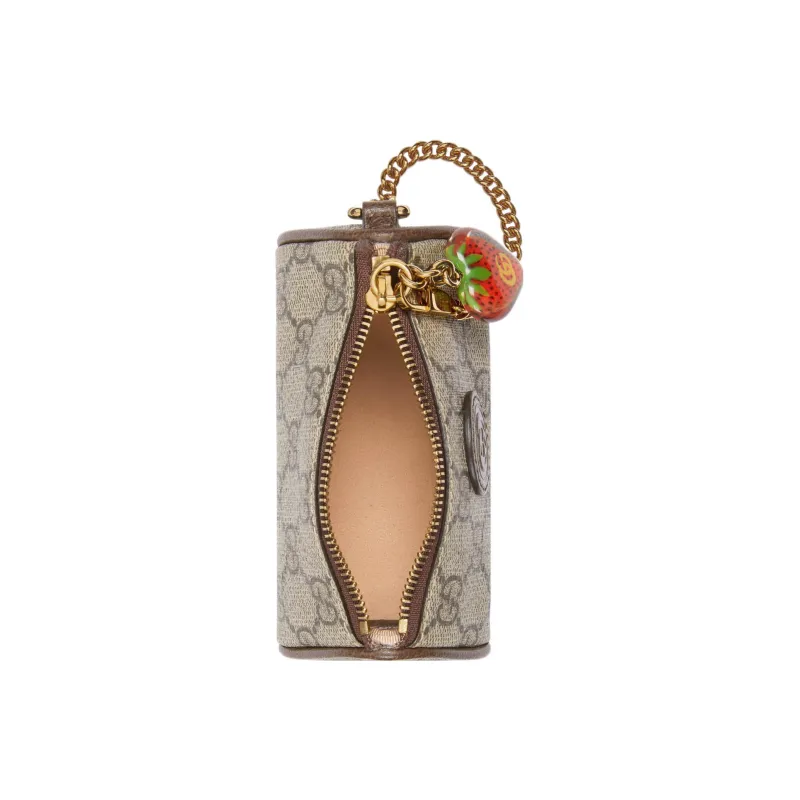 GUCCI Coin Purse With Double G Strawberry-6