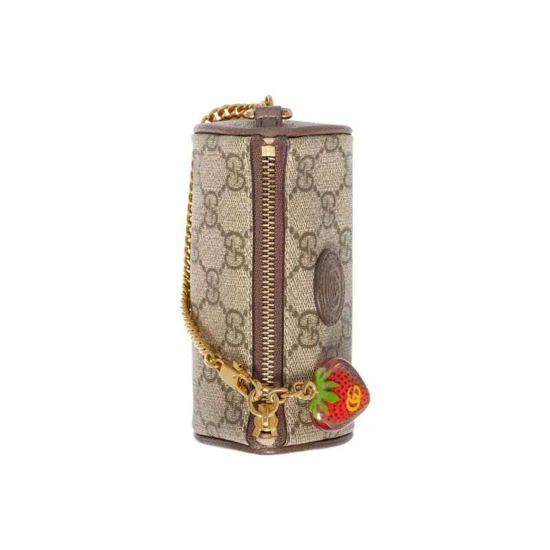 GUCCI Coin Purse With Double G Strawberry-5