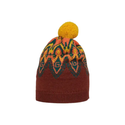 GUCCI Beanie Kids Brown/Yellow