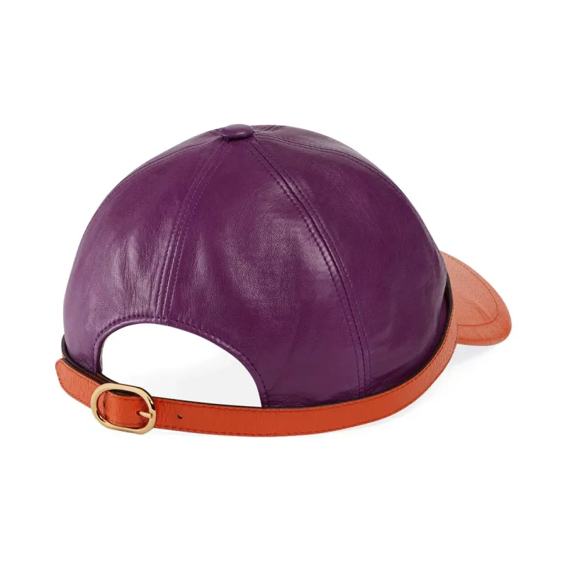GUCCI Leather Baseball Caps Unisex-2