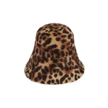 GUCCI Bucket Hats Women's Leopard Print