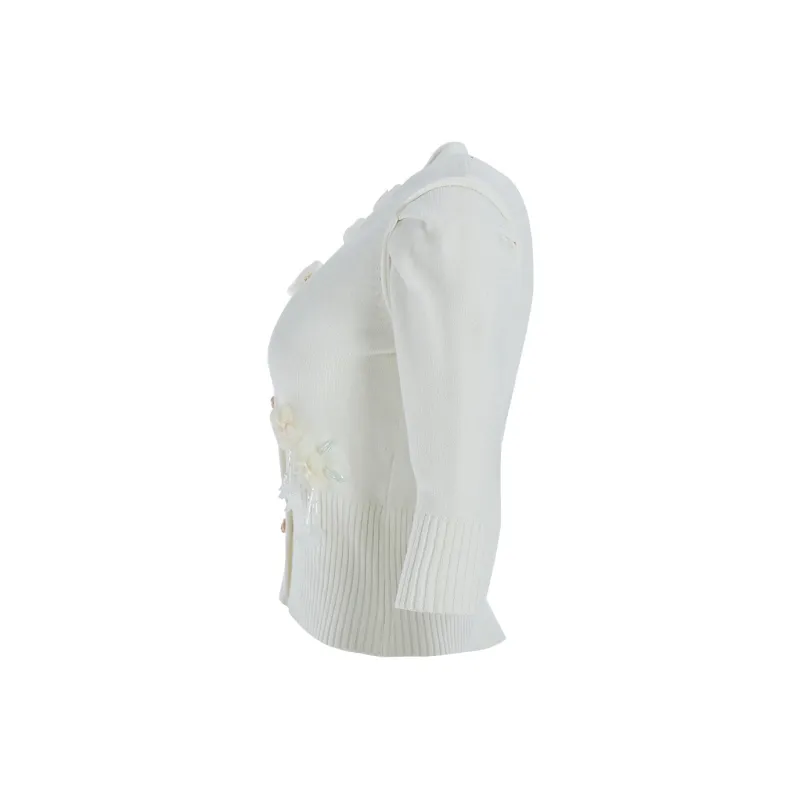 Marie Elie Crop Tops Women's White-2