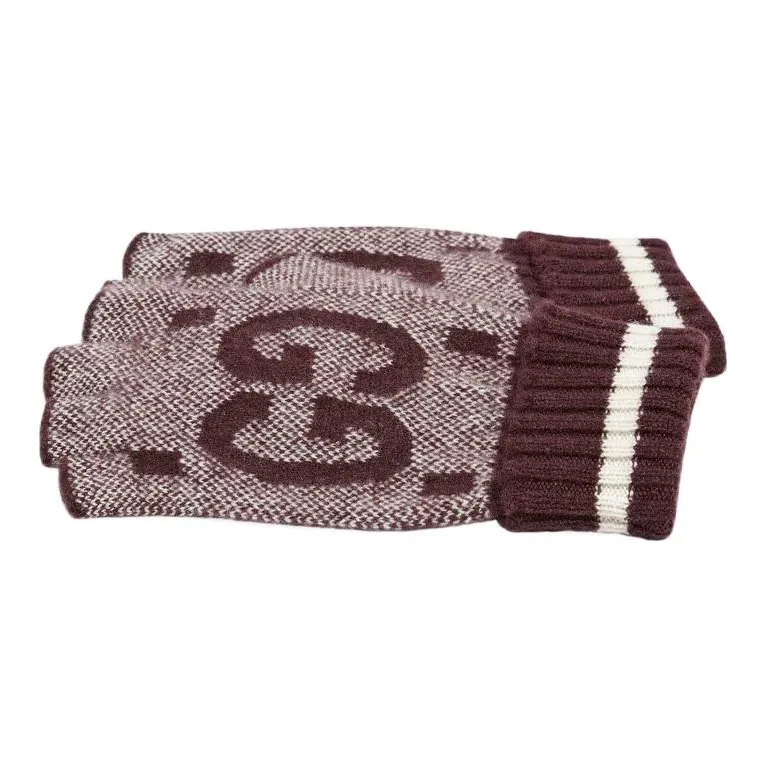 GUCCI Cashmere Knit Gloves Men's-1