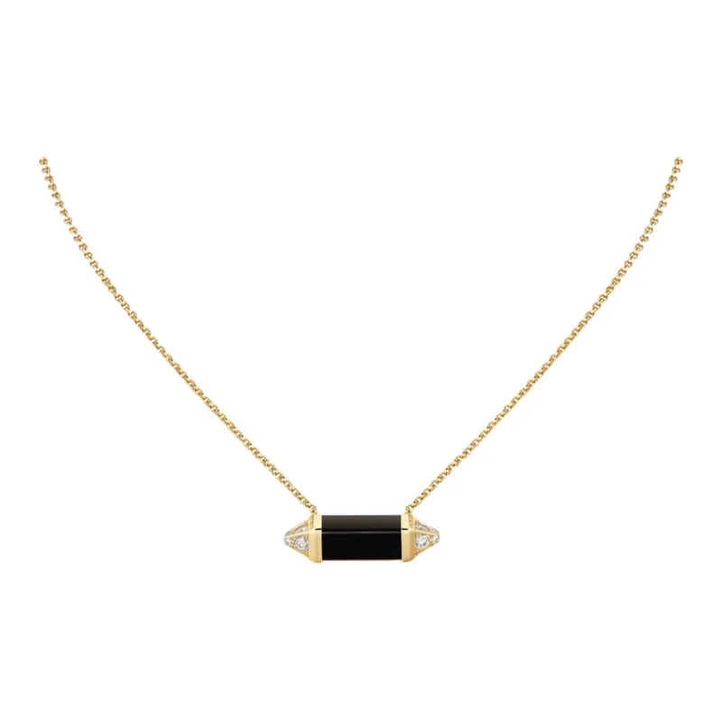 CARTIER Les Berlingots De Cartier Collection 18K Gold Necklaces Women's Black-0