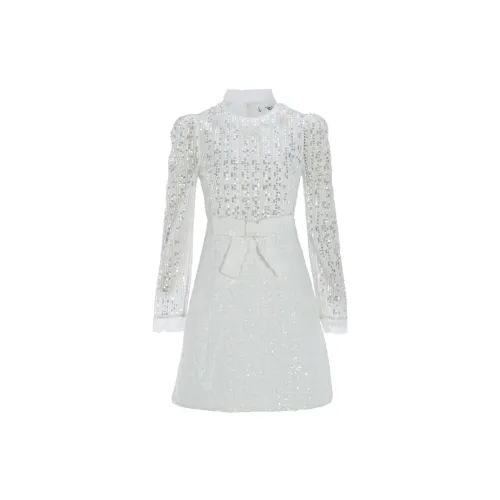 Marie Elie Long-Sleeved Dresses Women's White