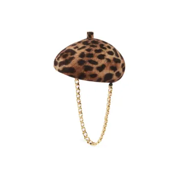 GUCCI Cotton Cow Leather Berets Unisex