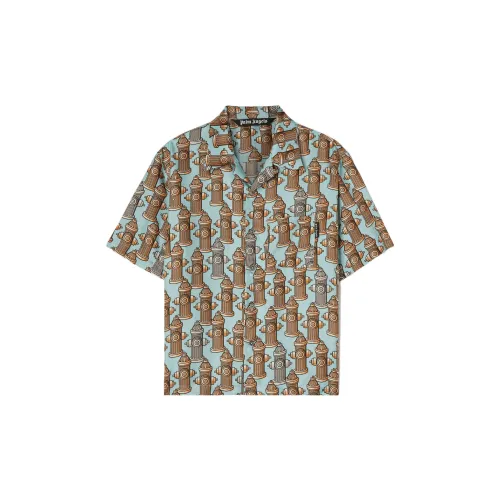 PALM ANGELS Fire Hydrant Pocket Bowling Shirt