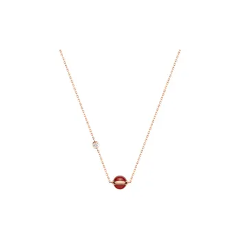 Piaget Possession Turn Life On Necklaces Women's Rose Gold/Red