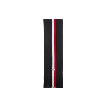 Moncler Knit Scarves Men Black