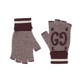 GUCCI Cashmere Knit Gloves Men's