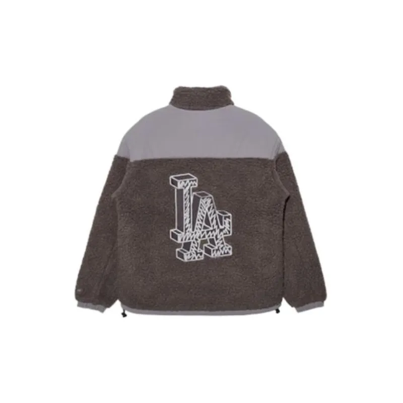 New Era Velvet feel Coat Unisex Gray-1