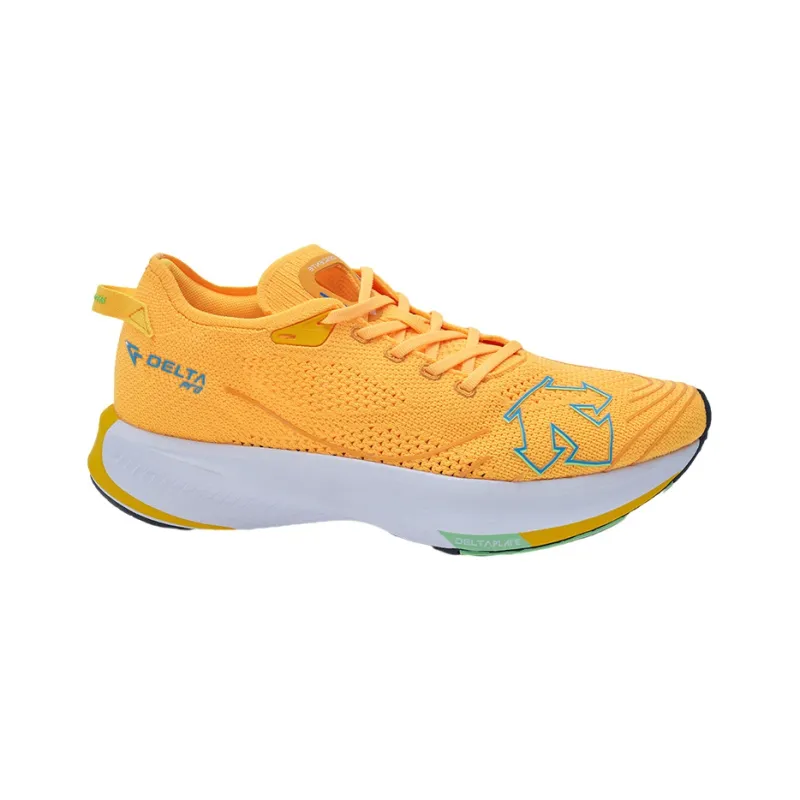 DESCENTE RUNNING Anti Slip And Wear Resistant Breathable Low Top Carbon Plate Casual Running Shoes Unisex Saffron-1