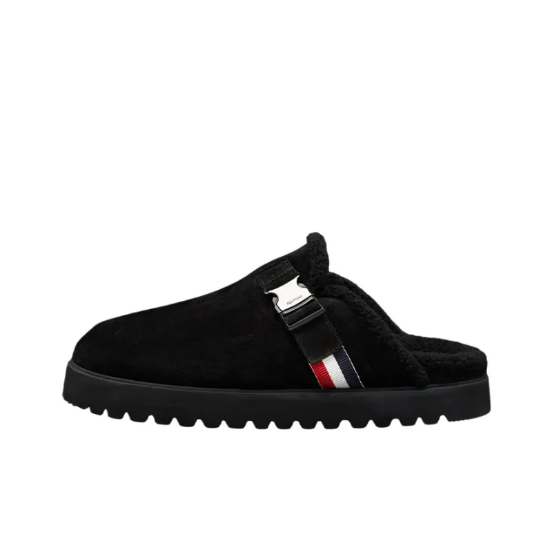 Moncler Closed Toe Slippers Men's Black-0