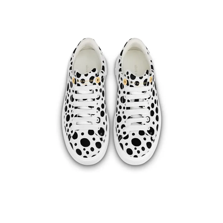 LOUIS VUITTON X Yayoi Kusama Sneaker 'White With Black Dots' Women's-4