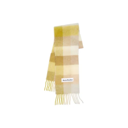 Acne Studios Knit Scarves Unisex Yellow