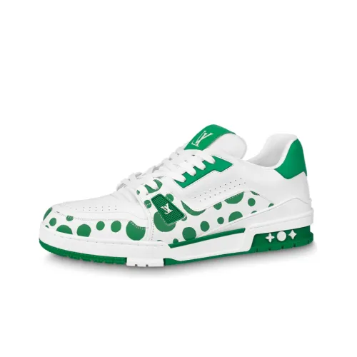 LOUIS VUITTON LV Trainer Yayoi Kusama Green White