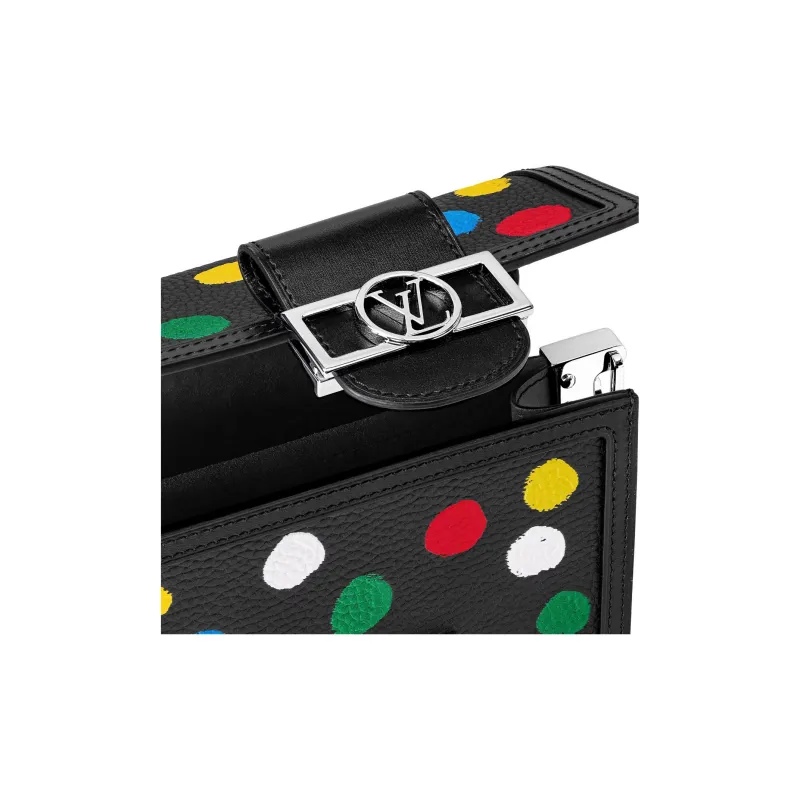 LOUIS VUITTON X Yayoi Kusama Dauphine Mini Black-4