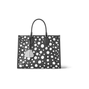 LOUIS VUITTON X Yayoi Kusama OnTheGo Mm Black/White