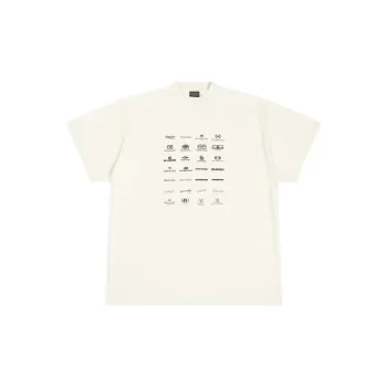 Balenciaga T Shirt Loose Fit Style Unisex Ecru