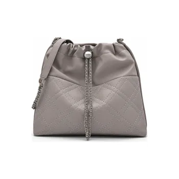 PEDRO Artificial Leather Tote Bag, Shopping Bag, Shoulder Bag Large Size Women's Gray/Mustard Yellow