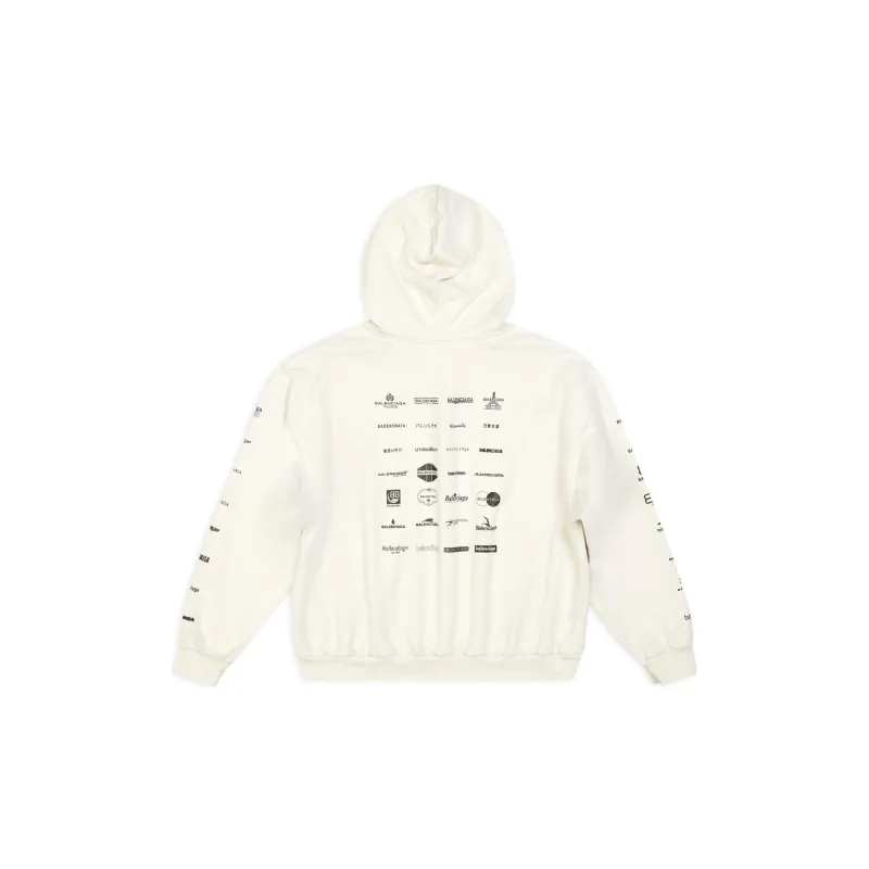 Balenciaga SS23 Sweatshirt Loose Fit Style Unisex Ecru-1