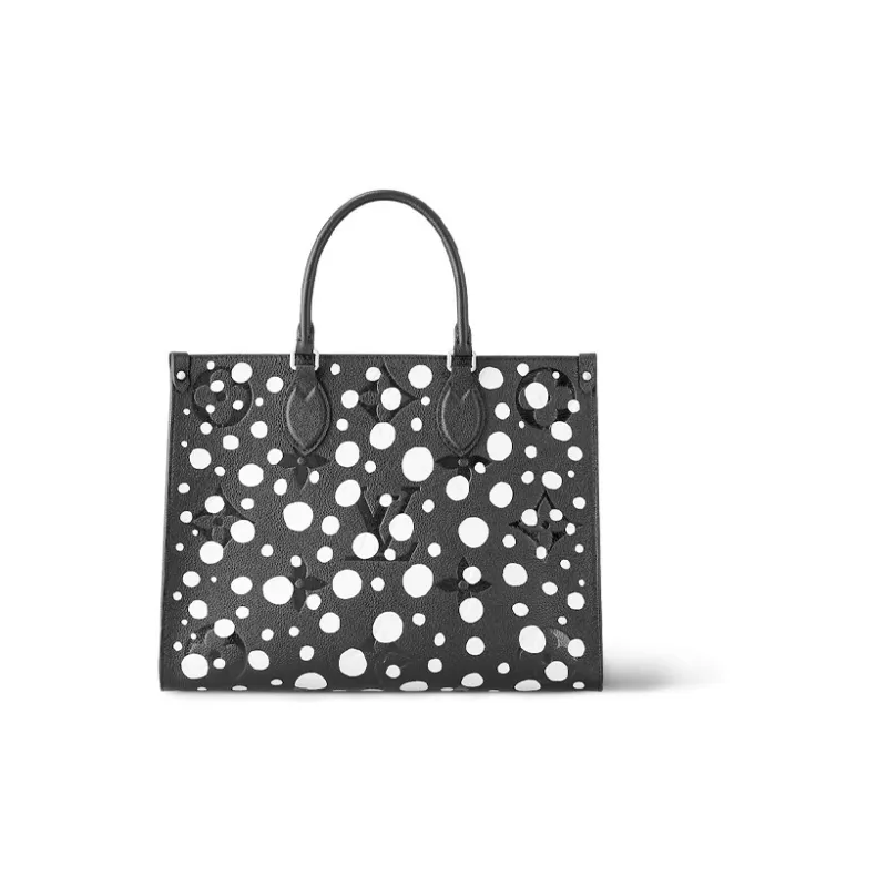 LOUIS VUITTON X Yayoi Kusama OnTheGo Mm Black/White-2
