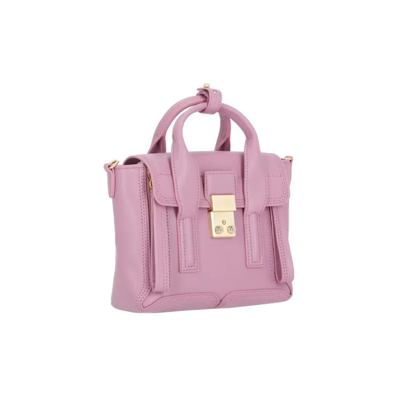 3.1 Phillip Lim Pashli Litchi Grain Cow Leather Shoulder Bag Crossbody Bag Handbag Mini Women's Lilac-2