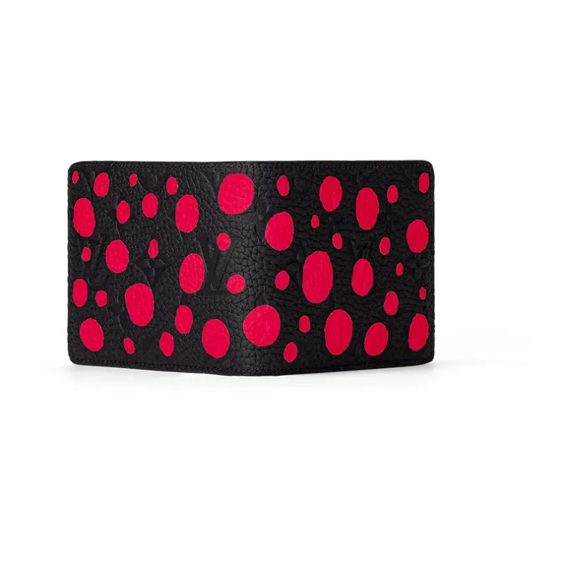 LOUIS VUITTON X Yayoi Kusama Slender Wallet Black/Red-3