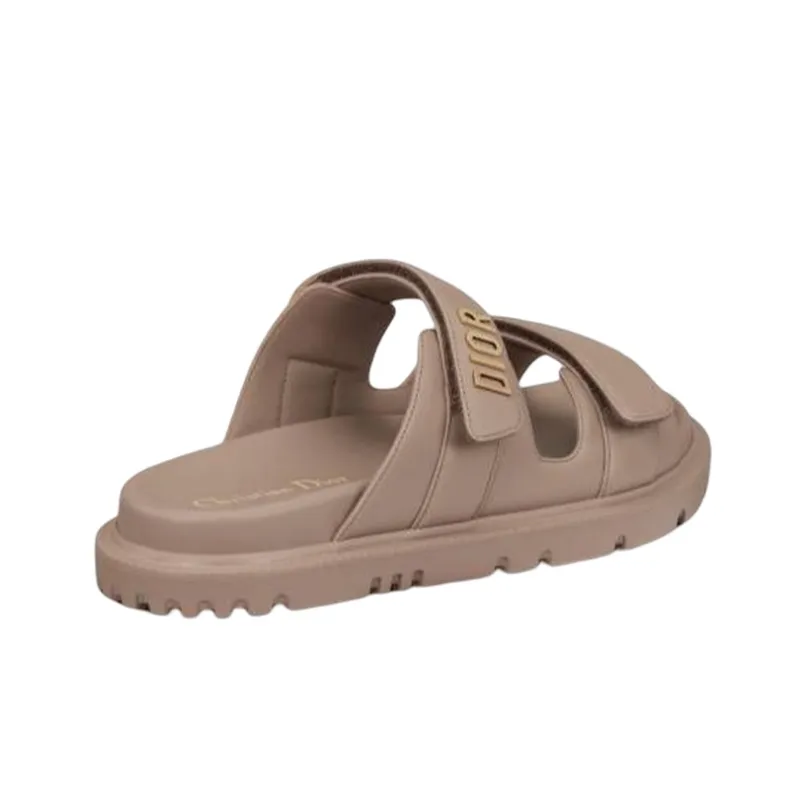 DIOR DIORAct Slide Slippers Women's Brown-4