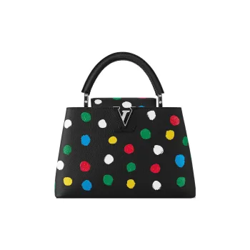 LOUIS VUITTON X Yayoi Kusama Capucines Mm Black