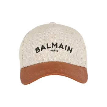 BALMAIN Logo Cotton Cap
