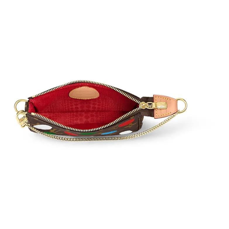 LOUIS VUITTON X Yayoi Kusama Mini Pochette Accessoires Monogram Multicolor-3
