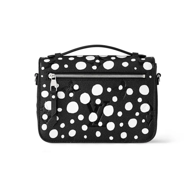 LOUIS VUITTON X Yayoi Kusama Pochette Metis Black/White-2