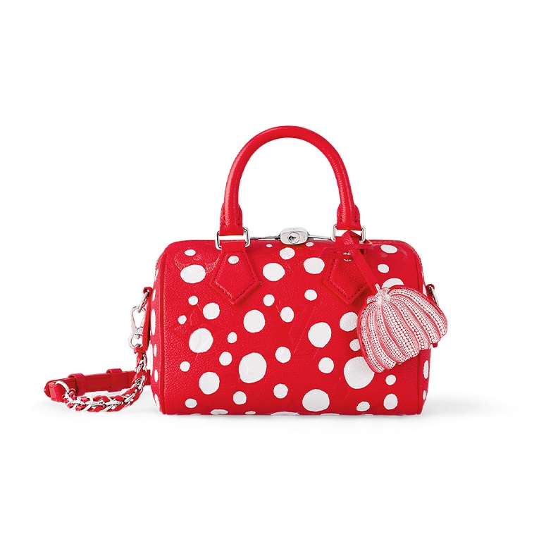 LOUIS VUITTON X Yayoi Kusama Speedy Bandouliere 20 Red/White