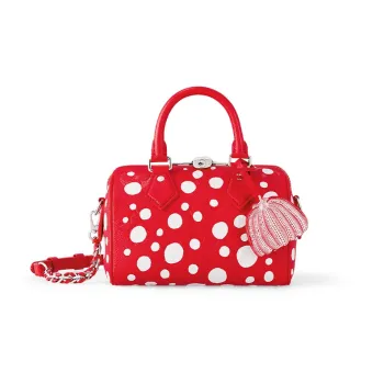 LOUIS VUITTON X Yayoi Kusama Speedy Bandouliere 20 Red/White