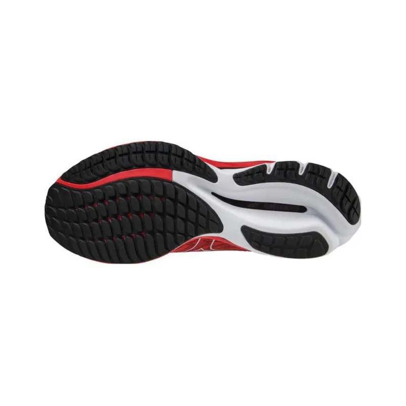 Mizuno Wave Rider 26 Low Top Running Shoes Men's Red White-4