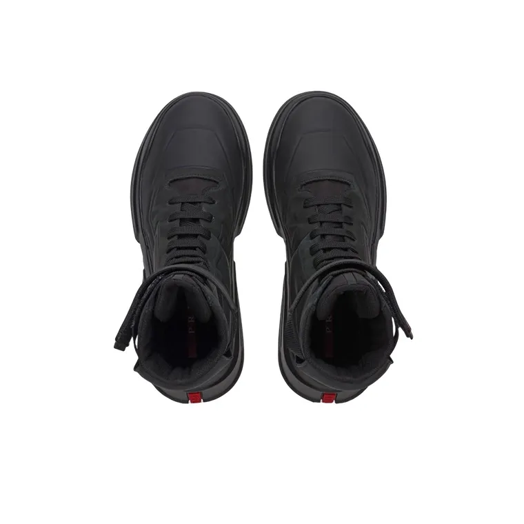 PRADA High-Top Sports Casual Shoes Women's Black-2