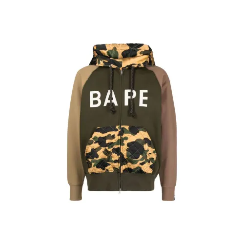 A BATHING APE Puffer Jackets Men Camouflage