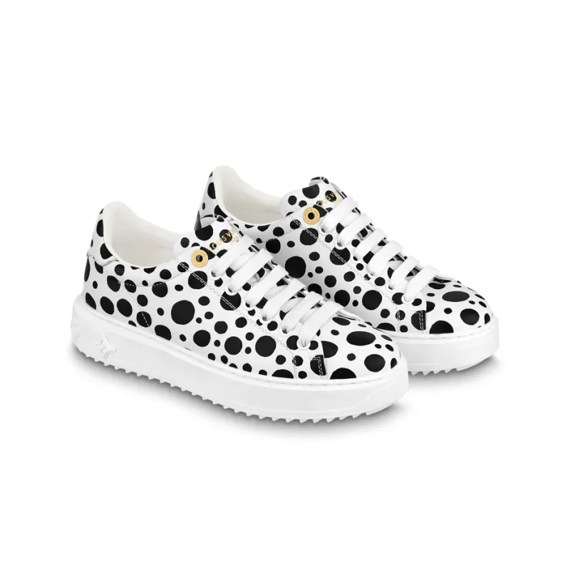 LOUIS VUITTON X Yayoi Kusama Sneaker 'White With Black Dots' Women's-2