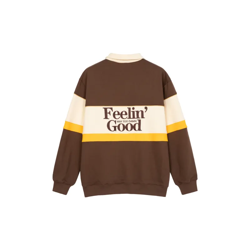 AMONSTER Polo Shirts Unisex Brown & Beige-1