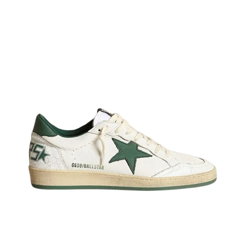 Golden Goose Ball Star White Green Star-1