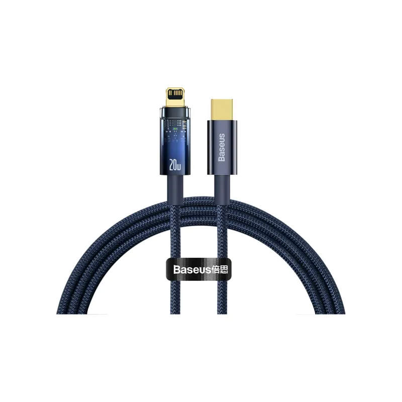 Baseus Explorer Collection Type C To Lightning Smart Power off Fast Charging Cables-5